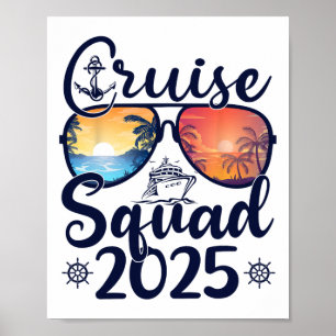 Cruise Squad 2025 Summer Vacation Matching Family Poster