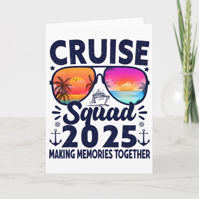 Cruise Squad 2025 Summer Vacation Trip Group Match Card (Front)