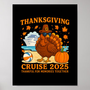 Cruise Squad 2025 Thanksgiving Autumn Cruise Ship Poster