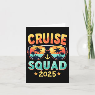 Cruise Squad 2025 Trip Ship Family Matching Summer Card
