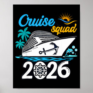 Cruise squad 2026 cruising hawaii beach summer poster