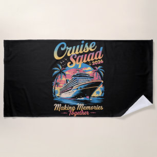 Cruise Squad 2026 Family Cruise Matching Summer Beach Towel