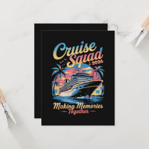 Cruise Squad 2026 Family Cruise Matching Summer Invitation