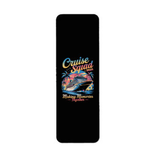 Cruise Squad 2026 Family Cruise Matching Summer Return Address Label