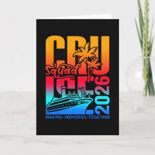 Cruise Squad 2026 Family Friends Vacation Matching Card