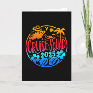 Cruise Squad 2026 Family Friends Vacation Matching Card