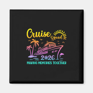 Cruise Squad 2026 Family Friends Vacation Matching Magnet