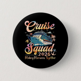 Cruise Squad 2026 Family Group Matching Summer 6 Cm Round Badge