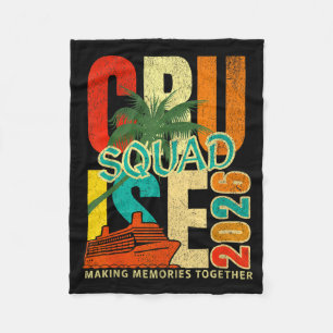Cruise Squad 2026 Family Group Matching Summer Fleece Blanket