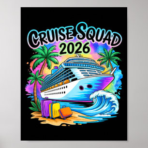 Cruise Squad 2026 Family Group Matching Summer Poster