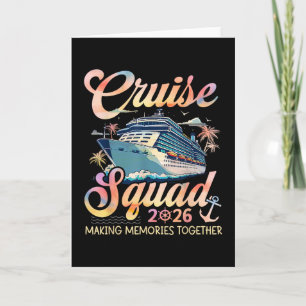 Cruise Squad 2026 Family Group Matching Summer Vac Card