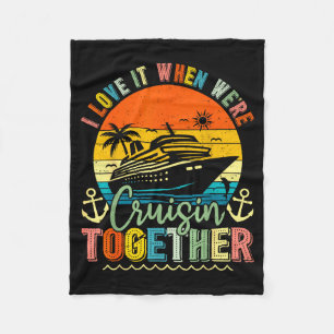 Cruise Squad 2026 Family Group Matching Summer Vac Fleece Blanket