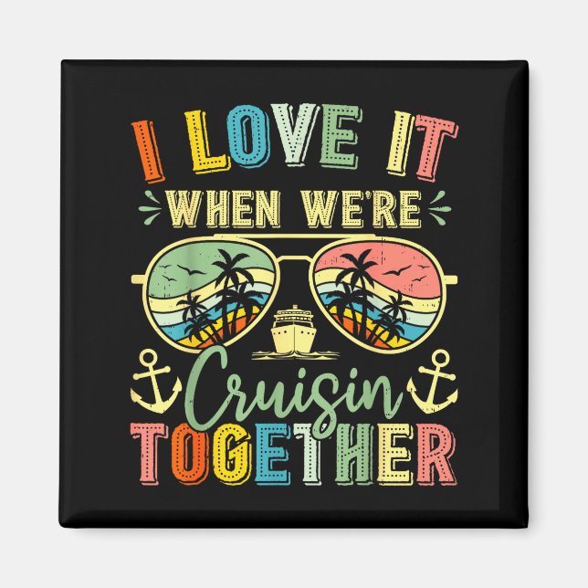 Cruise Squad 2026 Family Group Matching Summer Vac Magnet (Front)