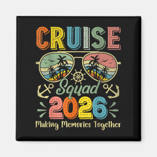 Cruise Squad 2026 Family Group Matching Summer Vac Magnet