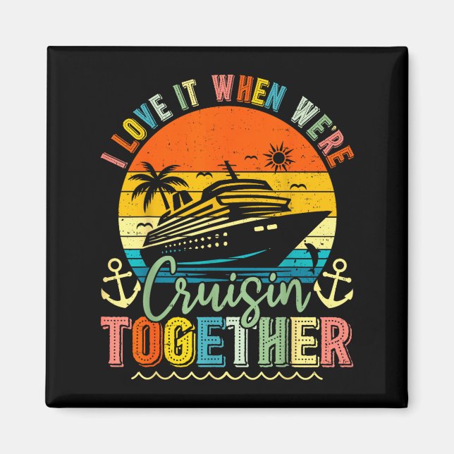 Cruise Squad 2026 Family Group Matching Summer Vac Magnet (Front)