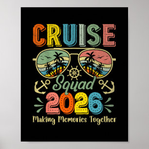 Cruise Squad 2026 Family Group Matching Summer Vac Poster