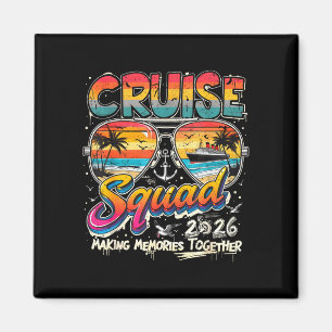 Cruise squad 2026 family reunion vacation sunset magnet