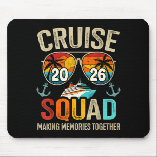 Cruise Squad 2026 Family Vacation Matching Group Mouse Pad