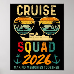 Cruise Squad 2026 Family Vacation Matching Group S Poster