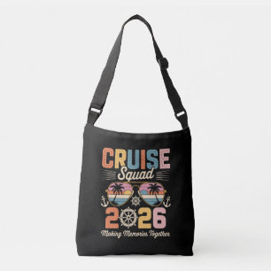 Cruise Squad 2026 Family Vacation Retro Vintage Crossbody Bag
