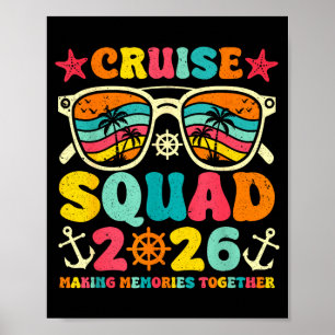 Cruise squad 2026 making memories together poster