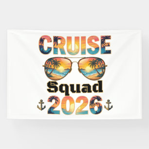 Cruise Squad 2026 - Retro Sunset Banner