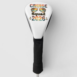 Cruise Squad 2026 - Retro Sunset Golf Head Cover