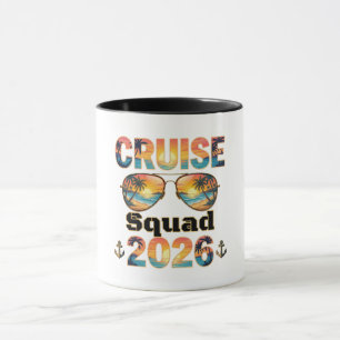 Cruise Squad 2026 - Retro Sunset Mug