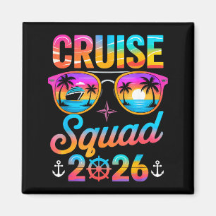 Cruise Squad 2026 Summer Family Matching Trip Magnet