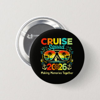 Cruise Squad 2026 Summer Vacation 6 Cm Round Badge
