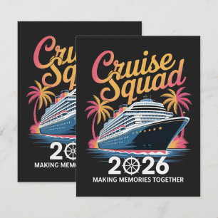 Cruise Squad 2026 Summer Vacation Card