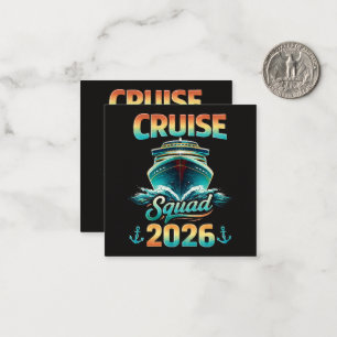 Cruise Squad 2026 – Summer Vacation Card