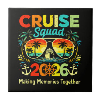 Cruise Squad 2026 Summer Vacation Ceramic Tile