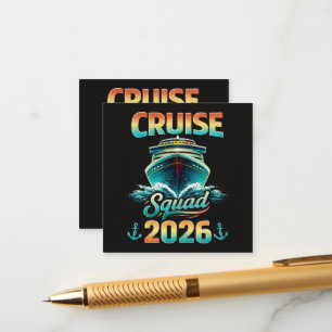 Cruise Squad 2026 – Summer Vacation Enclosure Card