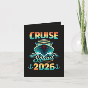 Cruise Squad 2026 – Summer Vacation Holiday Card