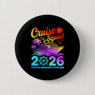 Cruise squad 2026 summer vacation matching family 6 cm round badge