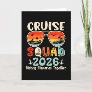 Cruise Squad 2026 Summer Vacation Matching Family  Card