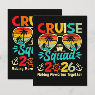 Cruise Squad 2026 Summer Vacation Matching Family Card