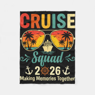 Cruise squad 2026 summer vacation matching family fleece blanket