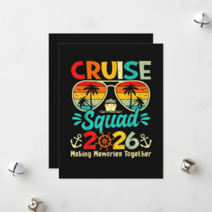 Cruise Squad 2026 Summer Vacation Matching Family Holiday Card