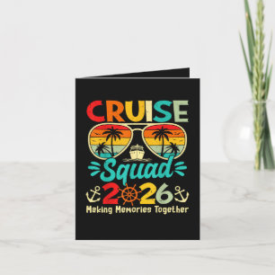 Cruise Squad 2026 Summer Vacation Matching Family Holiday Card