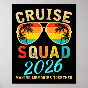 Cruise Squad 2026 Summer Vacation Matching Family Poster