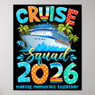 Cruise Squad 2026 Summer Vacation Matching Family Poster