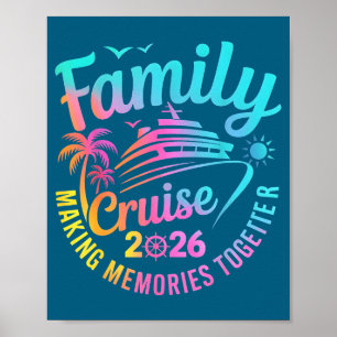 Cruise squad 2026 summer vacation matching family poster