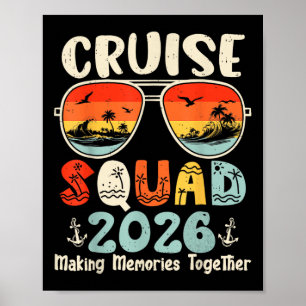 Cruise Squad 2026 Summer Vacation Matching Family Poster