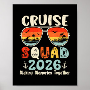 Cruise Squad 2026 Summer Vacation Matching Family Poster