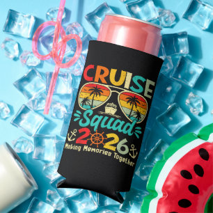 Cruise Squad 2026 Summer Vacation Matching Family Seltzer Can Cooler
