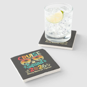 Cruise Squad 2026 Summer Vacation Matching Family Stone Coaster