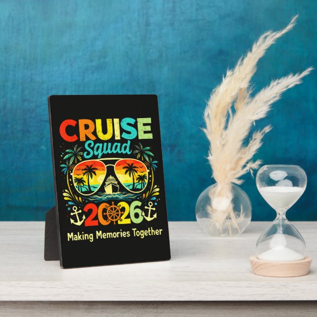 Cruise Squad 2026 Summer Vacation Plaque (Side)