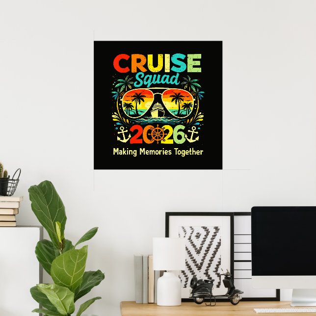 Cruise Squad 2026 Summer Vacation Poster (Home Office)